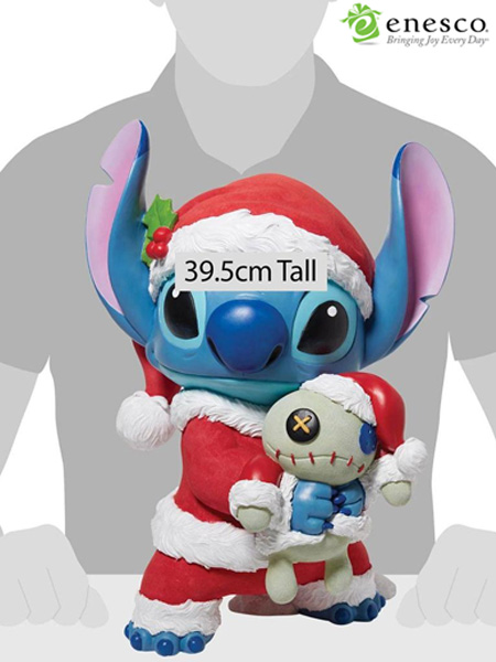 Enesco Disney Showcase Big Fig Santa Stitch Statue